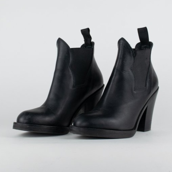 Acne Studios Star Leather Ankle Boots - Picture 3 of 9